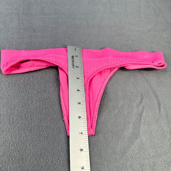 Steve Madden Women's Size Medium Panty Thong Seamless Ribbed Pink NWOT - Picture 6 of 6